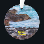 Oceaanwateren van Kauai, Hawaii Ornament<br><div class="desc">Kalm- en verzachtende oceaanwateren voor de kust van Kauai,  Hawaii. Pas het jaar van uw keuze aan.</div>