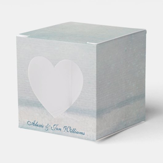 oceaanwaterverf bedankdoosjes (Voorkant Zijde)