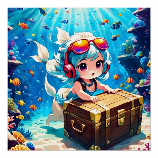 Oceaanwereld Perfect Poster (Voorkant)