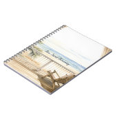 Oceaanzicht Strand Sereniteit Notitieboek (Linkerzijde)