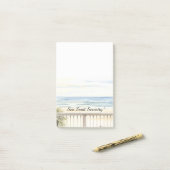 Oceaanzicht Strand Sereniteit Post-it® Notes (Op bureau)