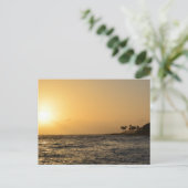 Oceaanzonsondergang in Kauai Briefkaart (Staand voorkant)