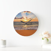 Oceaanzonsopgang, diepblauwe horizon. grote klok (Huis)