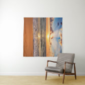 Oceaanzonsopgang, diepblauwe horizon. wandkleed (In Situ (horizontaal))