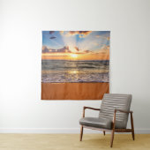 Oceaanzonsopgang, diepblauwe horizon. wandkleed (In situ)