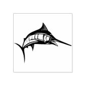 oceaanzwaardvis - kunstzegel rubberstempel (Afrduk)