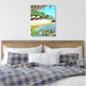 Ocean 0330 Art Canvas Afdruk (Insitu (Slaapkamer))
