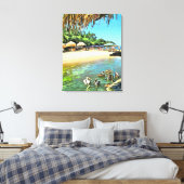 Ocean 0330 Art Canvas Afdruk (Insitu (Slaapkamer))