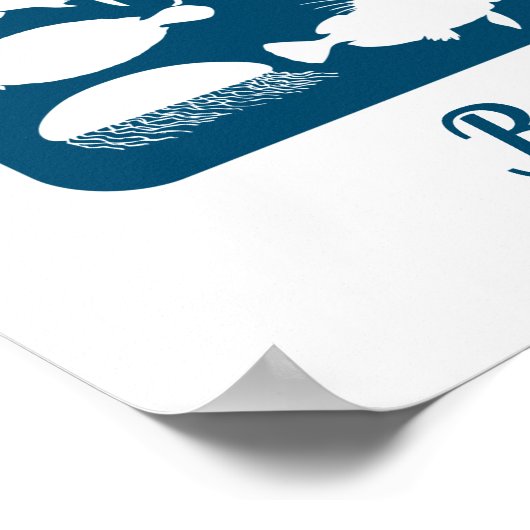 Ocean - 150 Signature Guest Book Alternative Poster (Hoek)