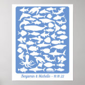 Ocean - 50 Signature Guest Book Alternative Poster (Voorkant)