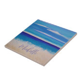 Ocean Abstract Beach gepersonaliseerd Tegeltje (Zijkant)