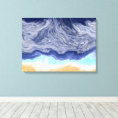 Ocean Abstract Digital Art Canvas Afdruk (Insitu (Houten vloer))