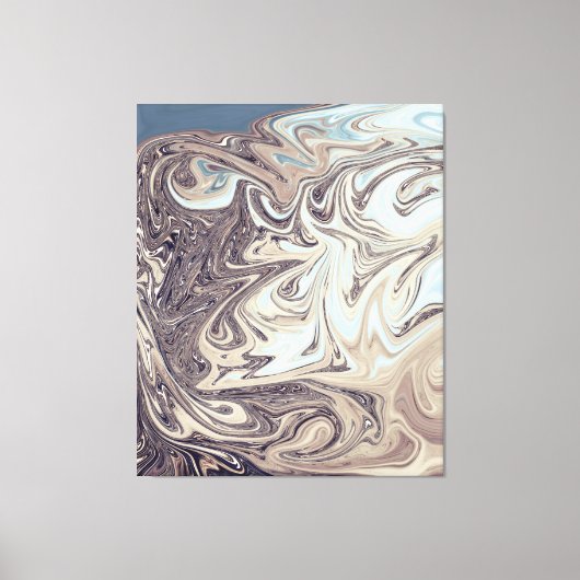 Ocean Abstract schilderen | Beste moderne abstract Canvas Afdruk (Voorkant)