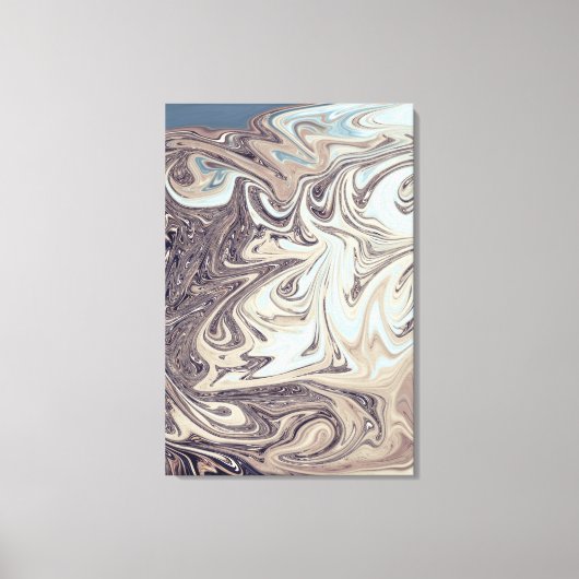 Ocean Abstract schilderen | Beste moderne abstract Canvas Afdruk (Voorkant)