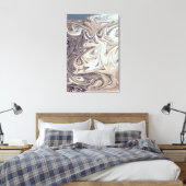 Ocean Abstract schilderen | Beste moderne abstract Canvas Afdruk (Insitu (Slaapkamer))