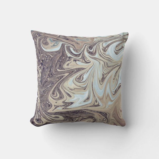 Ocean Abstract schilderen | Beste moderne abstract Kussen (Voorkant)