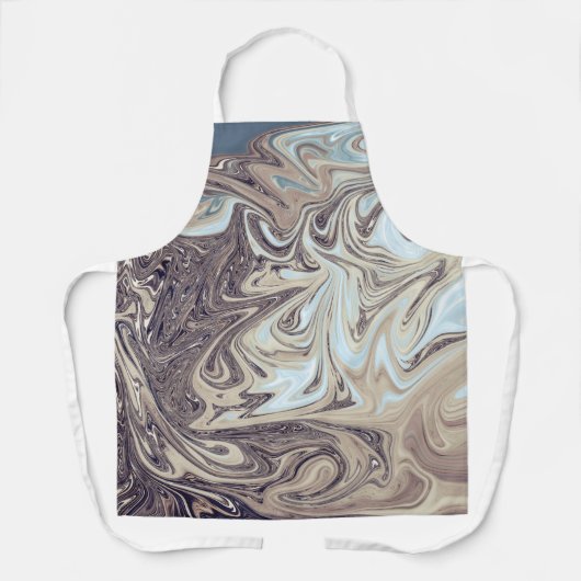 Ocean Abstract schilderen | Beste moderne abstract Schort (Voorkant)