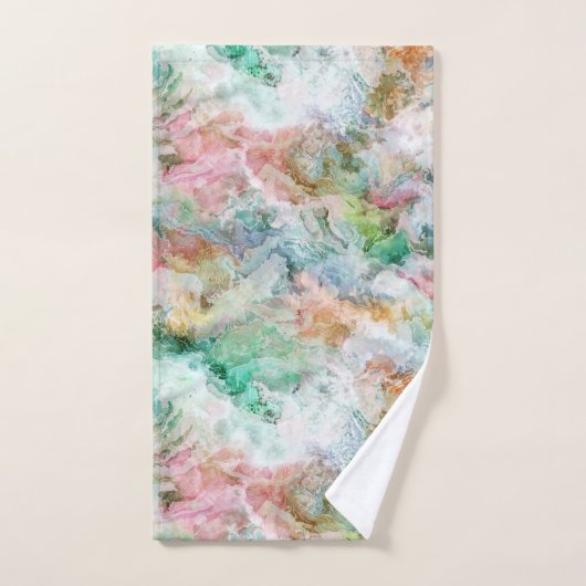 Ocean Abstract Watercolor Grunge Pattern  Bad Handdoek (Handdoek)