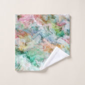 Ocean Abstract Watercolor Grunge Pattern Bad Handdoek (Wasdoekje)