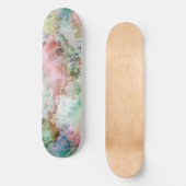 Ocean Abstract Watercolor Grunge Pattern Persoonlijk Skateboard (Voorkant)