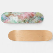 Ocean Abstract Watercolor Grunge Pattern Persoonlijk Skateboard (Horizontaal)