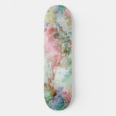 Ocean Abstract Watercolor Grunge Pattern Persoonlijk Skateboard (Voorkant)