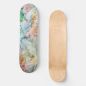 Ocean Abstract Watercolor Grunge Pattern Persoonlijk Skateboard (Voorkant)