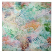 Ocean Abstract Watercolor Grunge Pattern  Tegeltje (Voorkant)