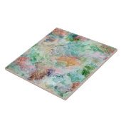 Ocean Abstract Watercolor Grunge Pattern Tegeltje (Zijkant)