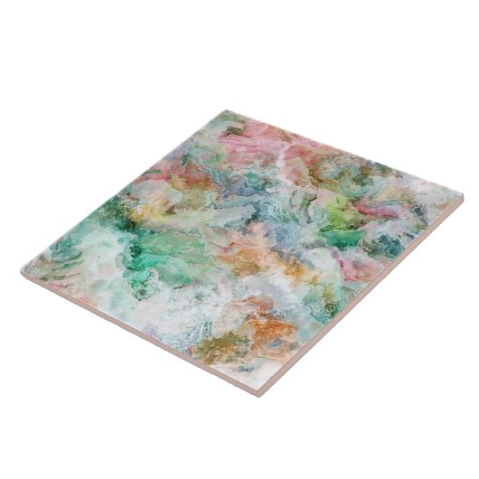 Ocean Abstract Watercolor Grunge Pattern  Tegeltje (Zijkant)