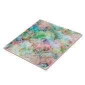 Ocean Abstract Watercolor Grunge Pattern Tegeltje (Zijkant)