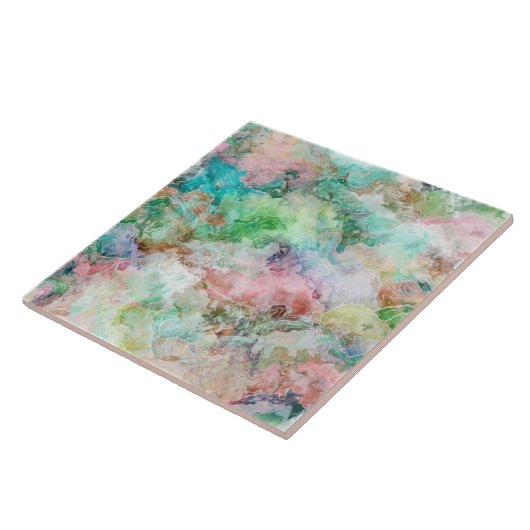 Ocean Abstract Watercolor Grunge Pattern  Tegeltje (Zijkant)