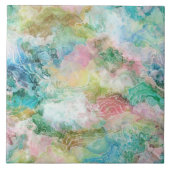 Ocean Abstract Watercolor Grunge Pattern  Tegeltje (Voorkant)