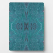 Ocean Acrylic Pour Painting Plaque Fotoplaat (voorkant)