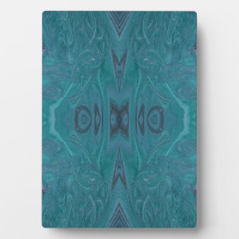 Ocean Acrylic Pour Painting Plaque Fotoplaat