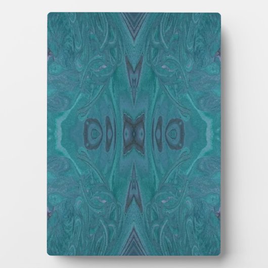 Ocean Acrylic Pour Painting Plaque Fotoplaat (voorkant)