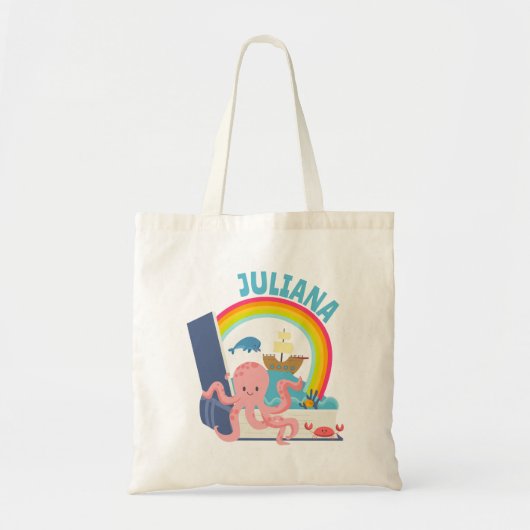 Ocean Adventure Book Tote Bag (Voorkant)