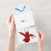 Ocean Adventure Classroom Verjaardag – Platte kaar All In One Uitnodiging (Afscheurbaar)