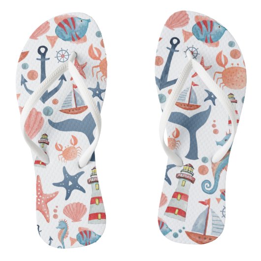 Ocean Adventure | Kuststrand Teenslippers (Voetbed)