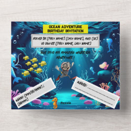 Ocean Adventure Verjaardag – Platte kaart