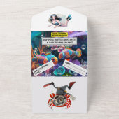 Ocean Adventure Verjaardag – Platte kaart (Buitenkant)