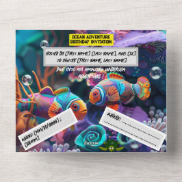 Ocean Adventure Verjaardag – Platte kaart