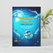 Ocean Adventure voor Kids Shark Birthday Kaart (Staand voorkant)