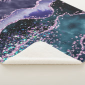 *~* Ocean Agaat Celestial, GLITTER AP8 Sherpa Deken (3/4)
