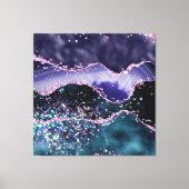 *~* Ocean Agate Celestial GLITTER AP8 Canvas Afdruk (Voorkant)