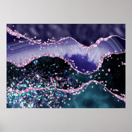 *~* Ocean Agate Celestial GLITTER AP8 Poster