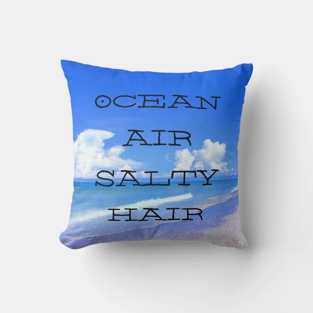 Ocean Air Salty Hair Kussen (Voorkant)