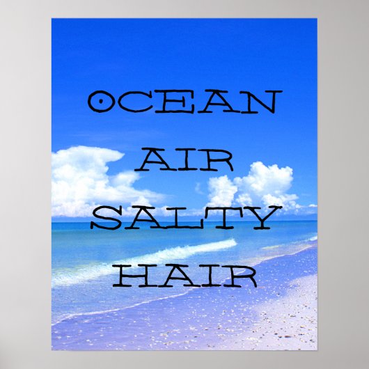 Ocean Air Salty Hair Poster (Voorkant)