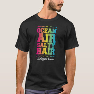Ocean Air Zout Haar Huntington Beach Retro Tropic T-shirt