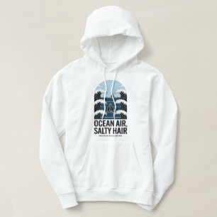 Ocean Air Zout Haar Zeilgolf Ontwerp Hoodie